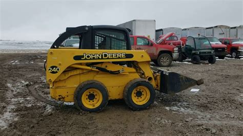 2000 john deere 240 skid steer for sale|damaged skid steer for sale.